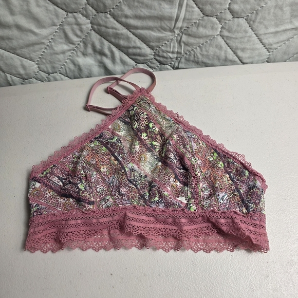 Victoria's Secret Other - Victoria's Secret Dusty Pink Laced Bralette Underwire Top 
Size S